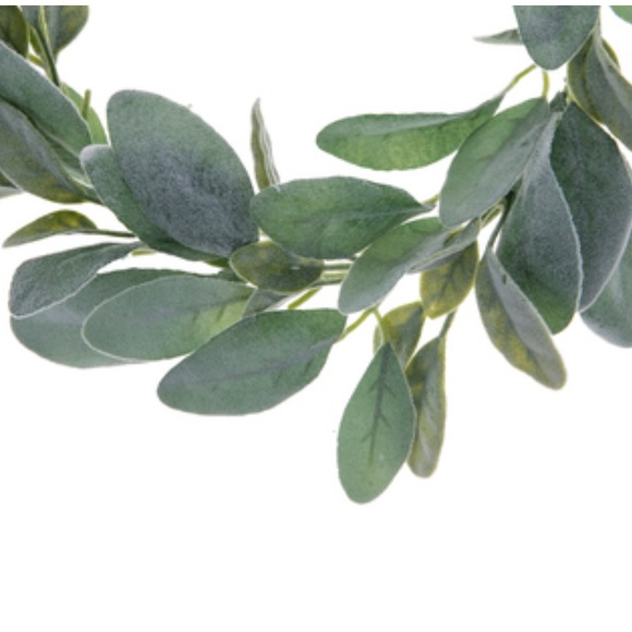 2 Lambs Ear Wreaths for Year Round Wall Door HOME DECOR WEDDINGS CRAFTING LOT - Picture 4 of 4